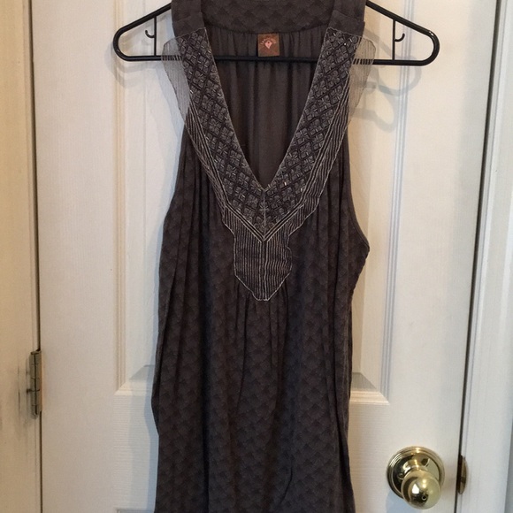 Anthropologie Language Sleeveless Top M - Picture 3 of 6